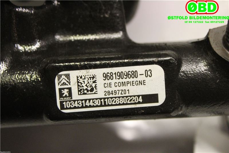Dyseskinne (fuelrail) til Peugeot 5008 2010-2017 (Type I)  (PEUGEOT|1570P3||9681909680)