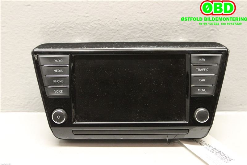 Bilstereo navigasjon til Škoda Superb 2015-->> (Type III) (SKODA|3V0 919 606||3V0919606)