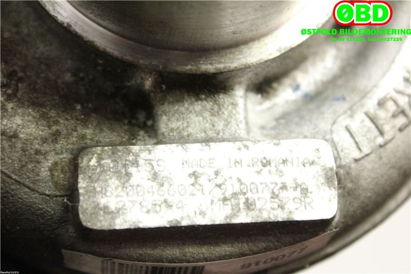Turbo til Opel Vivaro A 2006-2014  (OPEL|93161717|4431289|)