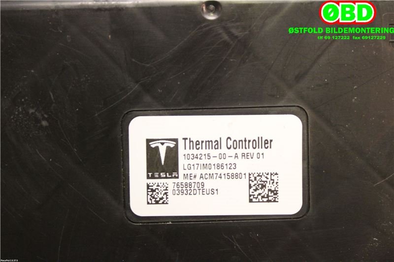 Styreenhet diverse til Tesla Model S 2016-2021 (Fase 2) (TESLA|103421500A|)