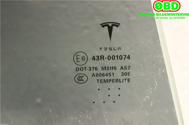 Siderute høyre bak til Tesla Model S 2016-2021 (Fase 2) (TESLA|6006571-00-B|)