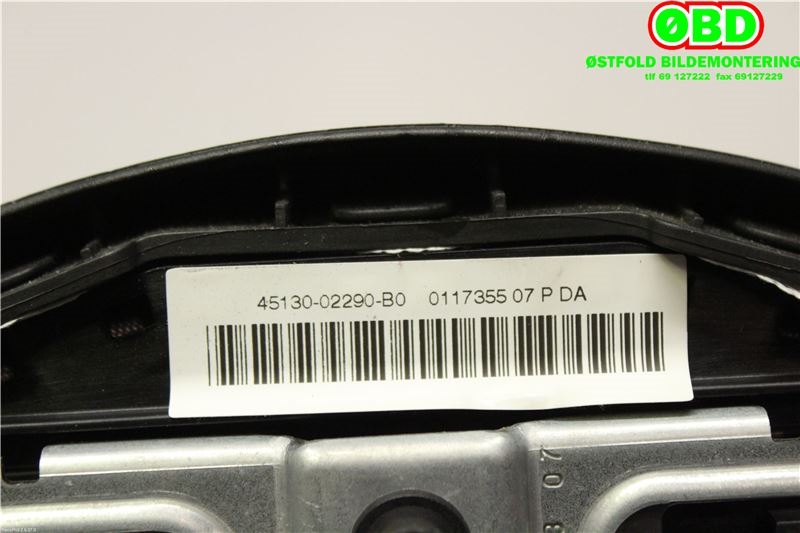 Airbag rattpute til Toyota Auris 2007-2010 (Type I, Fase 1)  (TOYOTA|4513002290B0|)