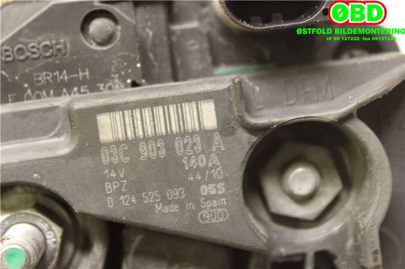 Dynamo til Škoda Superb 2008-2015 (Type II)  (SKODA|03C 903 023 A|03C 903 024 J|03C903023A)