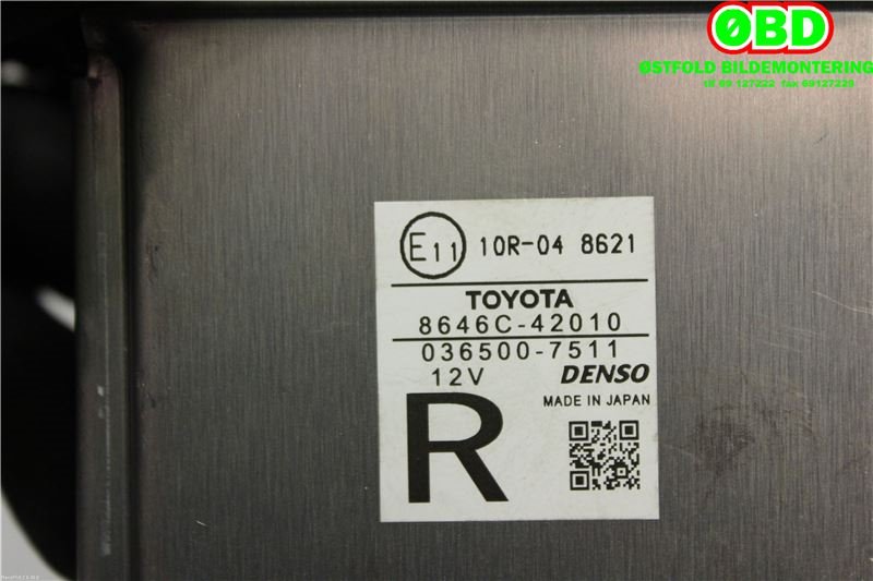 Kamera til Toyota RAV4 2016-2019 (Type IV, Fase 2)  (TOYOTA|8646C42010|)