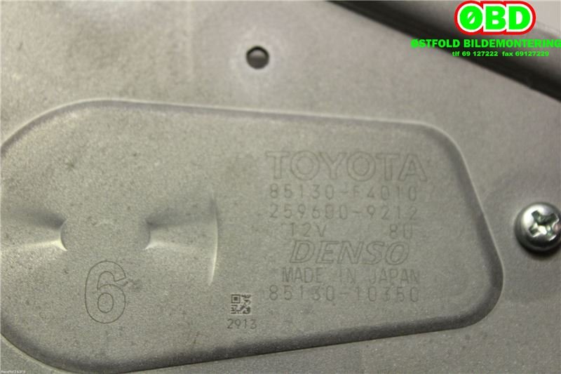 Viskermotor bakrute til Toyota C-HR 2016-->>  (TOYOTA|85130F4010|2596009212)