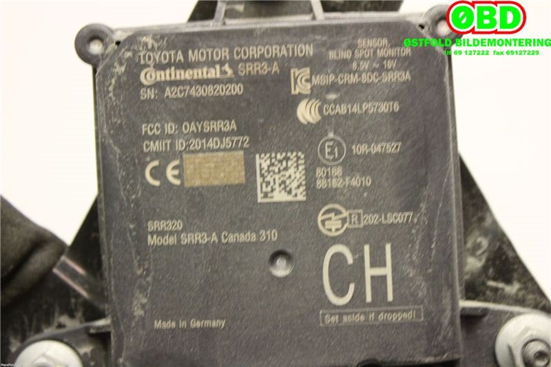 Sensor diverse til Toyota C-HR 2016-->>  (TOYOTA|88162F4010|)