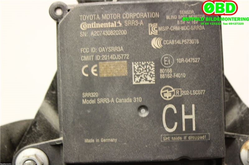 Sensor diverse til Toyota C-HR 2016-->>  (TOYOTA|88162F4010|)