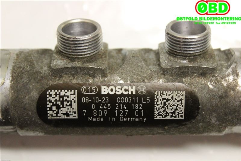 Dyseskinne (fuelrail) til BMW 3-Serie 2005-2011 (E90/E91/E92/E93) (E90/E91/E92/E93) (13 53 7 809 127|0445214182|7809127)