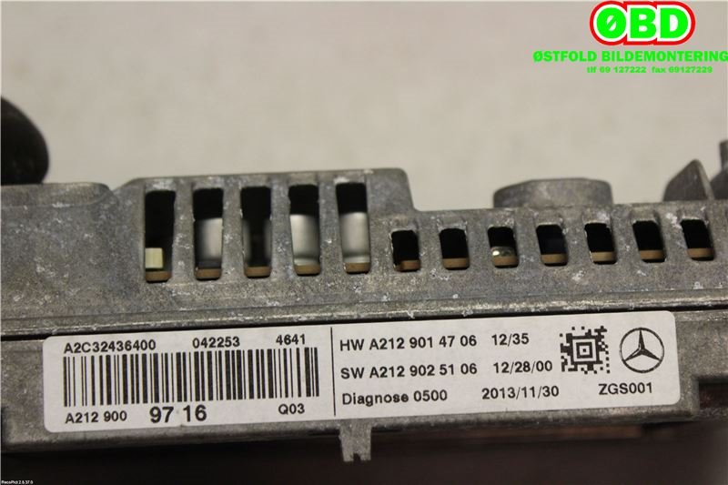 Bilstereo navigasjon til Mercedes E-Klasse 2013-2016 (Fase 2) (W212) (W212) (MERCEDES|A 212 900 97 16|A 212 900 23 16|2129009716)