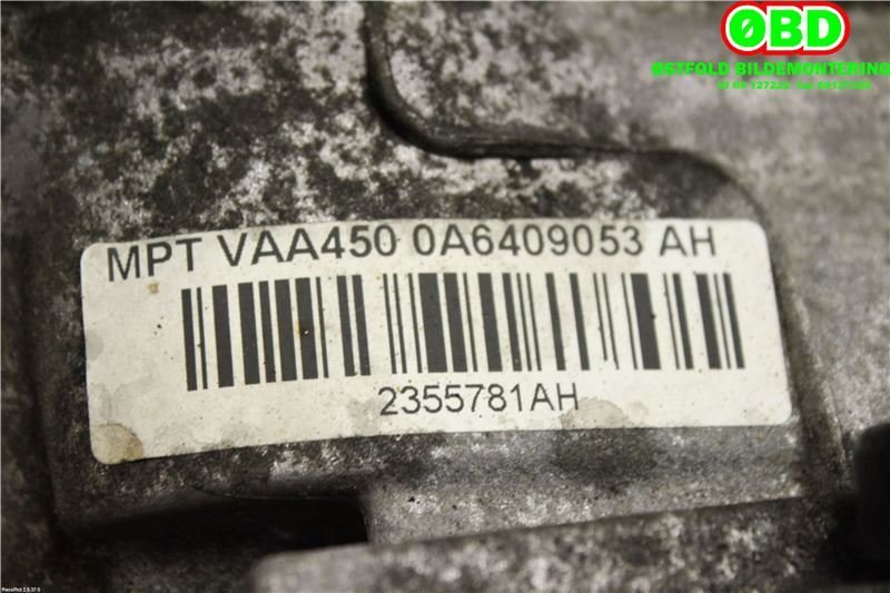 Girkasse 4WD fordelingskasse til Audi Q3 2011-2014 (Type I, Fase 1) (AUDI|0A6 409 053 AM||0A6409053AH)