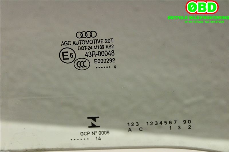 Siderute venstre bak til Audi Q3 2011-2014 (Type I, Fase 1) (AUDI|8U0 845 205 B|)