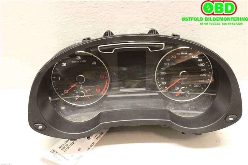 Instrumentpanel til Audi Q3 2011-2014 (Type I, Fase 1) (AUDI|8U0920930E|)