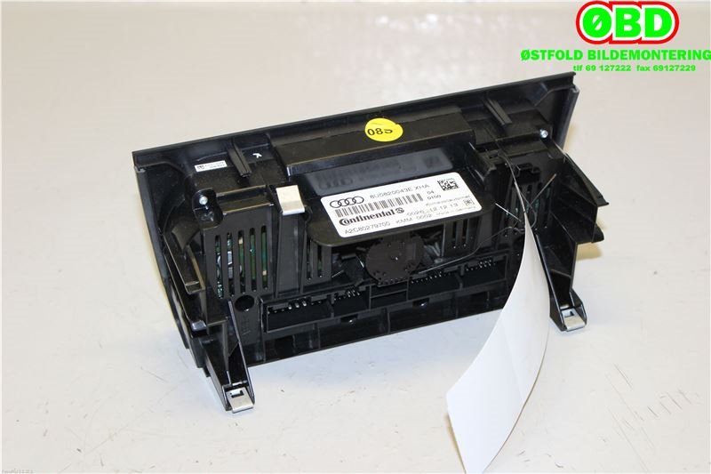 Varmeapparat betjening til Audi Q3 2011-2014 (Type I, Fase 1)  (AUDI|8U0820043E|)