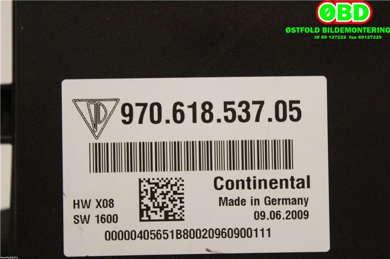 Styreenhet diverse til Porsche Panamera 2009-2017 (Type I) (970) (970) (PORSCHE PANAMERA 4S|970 618 537 08|970 618 537 13|97061853705)