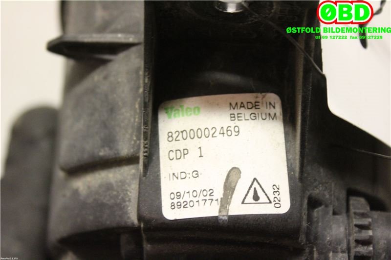 Tåkelykt venstre foran til Renault Laguna 2001-2005 (Type II, Fase 1) (RENAULT|8200002469|)