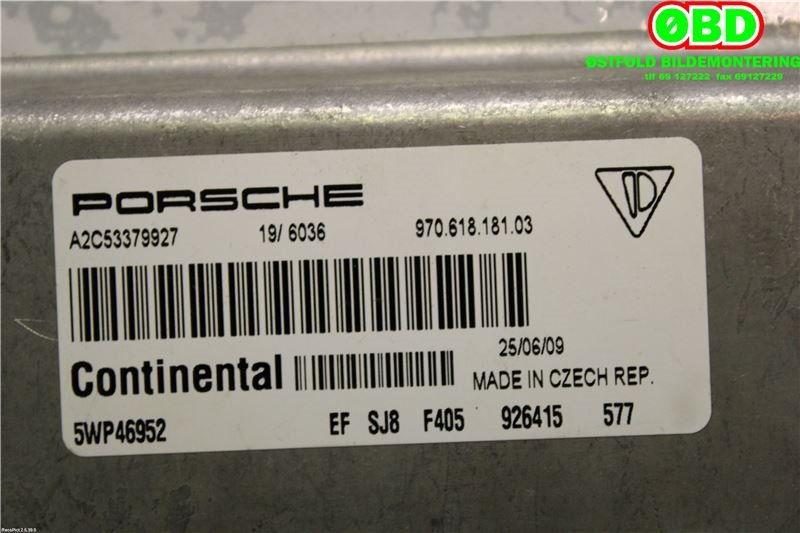 Styreenhet diverse til Porsche Panamera 2009-2017 (Type I) (970) (970) (PORSCHE PANAMERA 4S|970 618 181 05||97061818103)