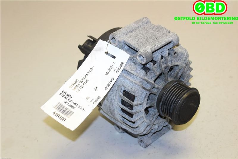 Dynamo til Škoda Octavia 2017-2020 (Type III, Fase 2) (SKODA|06J 903 023 H|06J 903 024 D|06J903023H)