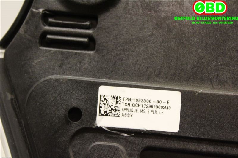 Kamera til Tesla Model S 2016-2021 (Fase 2)  (TESLA|109230600E|)