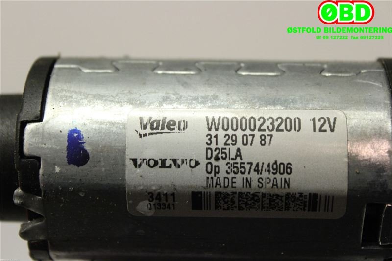 Viskermotor bakrute til Volvo XC70 2008-2013 (Type II, Fase 1) (VOLVO|31290787|W000023200)