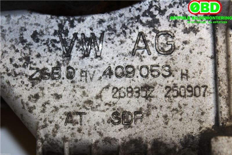 Girkasse 4WD fordelingskasse til Audi A3 2003-2008 (Type II, Fase 1) (AUDI|0AV 409 053 AE||0AV409053H)