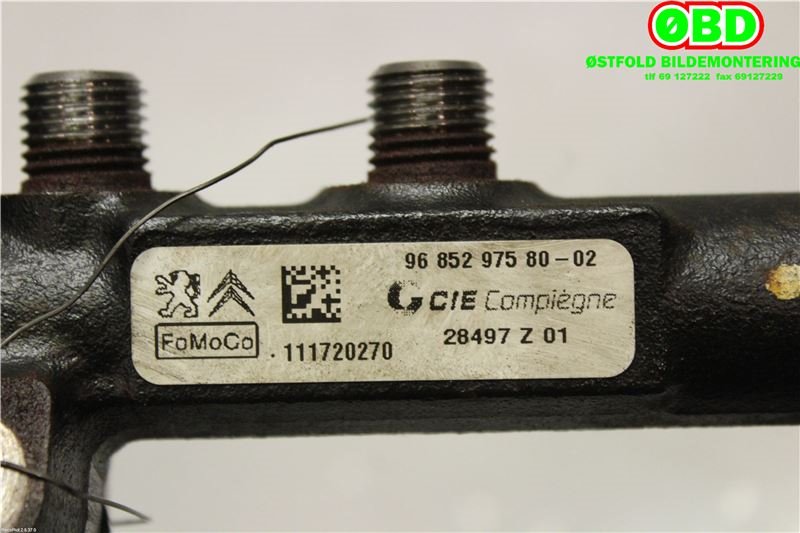 Dyseskinne (fuelrail) til Volvo V50 2007-2012 (Fase 2) (VOLVO|31422169||9685297580)