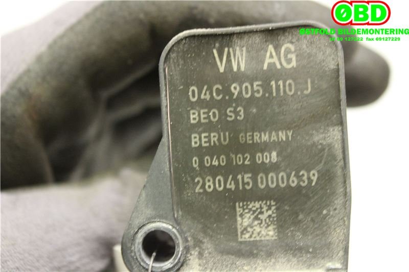 Coil elektronisk til Audi A3 2012-2016 (Type III, Fase 1) (AUDI|04E 905 110 K|04E 905 110 P|04C905110J)