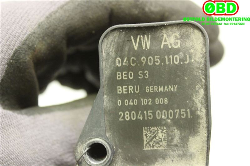 Coil elektronisk til Audi A3 2012-2016 (Type III, Fase 1) (AUDI|04E 905 110 K|04E 905 110 P|04C905110J)