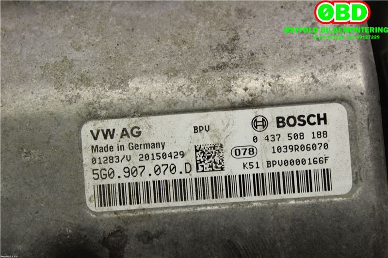 Inverter hybrid til Audi A3 2012-2016 (Type III, Fase 1) (AUDI|5G0 907 070 E||5G0907070D)