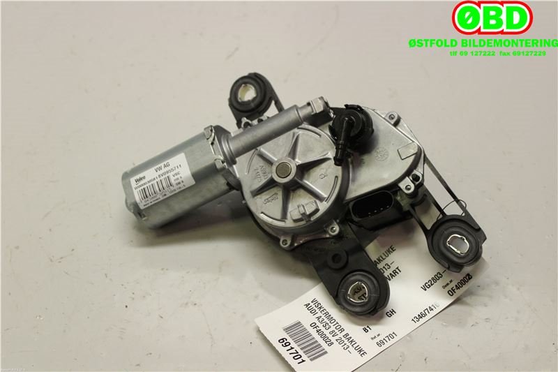 Viskermotor bakrute til Audi A3 2012-2016 (Type III, Fase 1)  (AUDI|8V0 955 711|8V0 955 711 B|8V0955711)