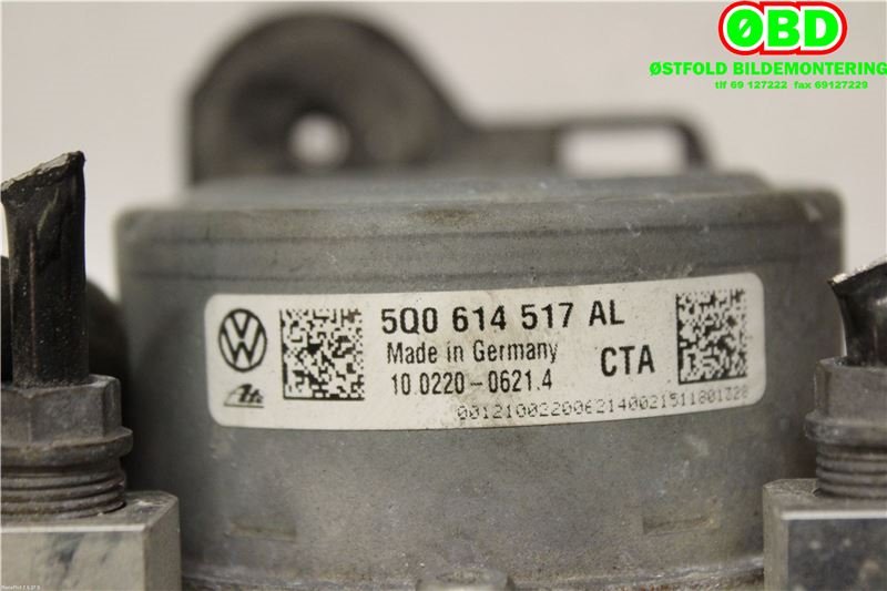 ABS sentral til Audi A3 2012-2016 (Type III, Fase 1)  (AUDI|5Q0614517AL|)