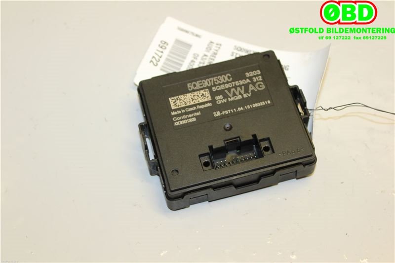 Styreenhet diverse til Audi A3 2012-2016 (Type III, Fase 1) (AUDI|5Q0907530C|)