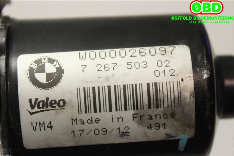 Viskermotor frontrute til BMW 3-Serie 2012-2018 (F30/F31/F34) (F30/F31/F34) (BMW||W000026097)