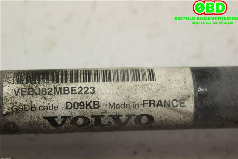 Drivaksel venstre bak til Volvo XC60 2014-2017 (Type I, Fase 2)  (VOLVO|36001876|)