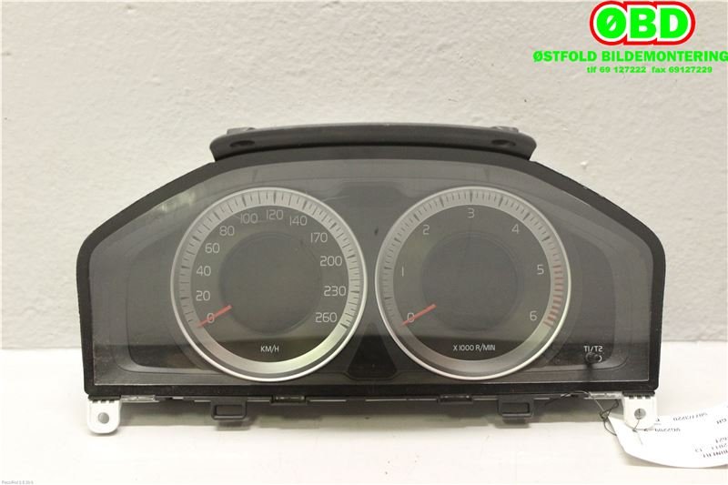 Instrumentpanel til Volvo V60 2010-2013 (Type I, Fase 1) (VOLVO||31327582AA)