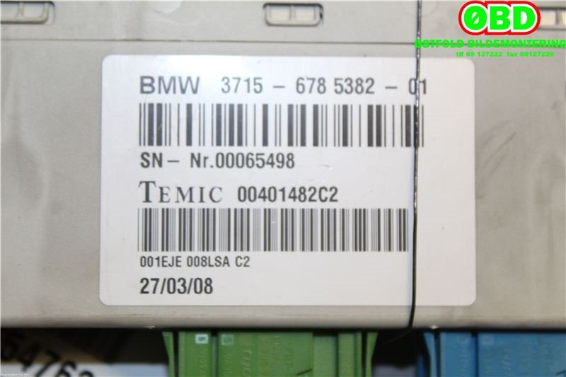 Styreenhet nivå/luftfjæring til BMW X5 2007-2013 (E70) (E70) (BMW|37156785396|37156785382)