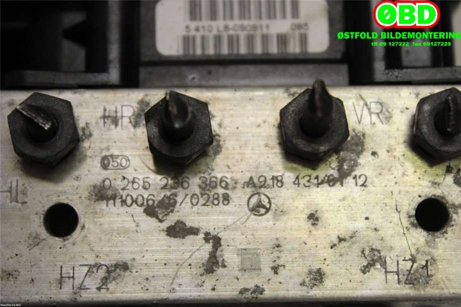 ABS sentral til Mercedes E-Klasse 2009-2013 (Fase 1) (W212) (W212) (MERCEDES-BENZ E 350|A 218 431 02 12|0265236366|2184310112)