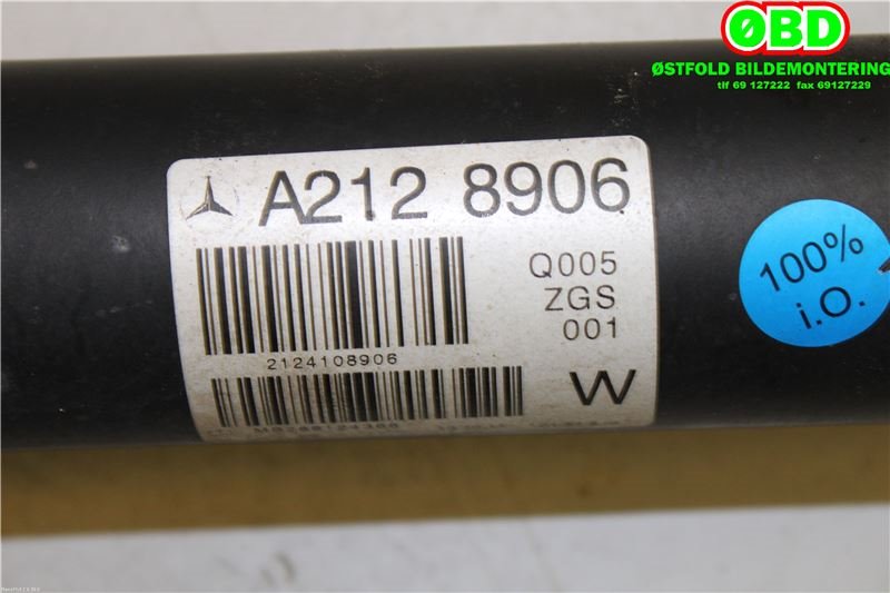 Mellomaksel til Mercedes E-Klasse 2009-2013 (Fase 1) (W212) (W212) (MERCEDES-BENZ E 350|A 212 410 24 16||2124108906)