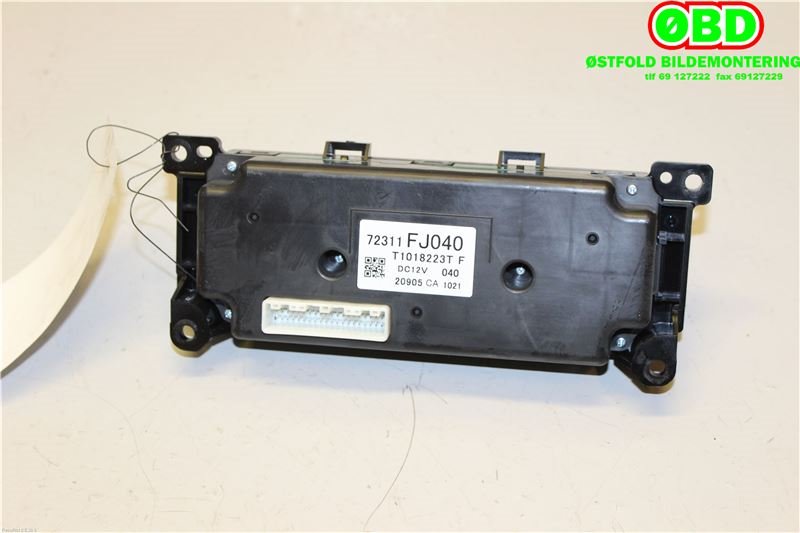 Varmeapparat betjening til Subaru XV 2012-2017 (Type I) (SUBARU|72311FJ040|)