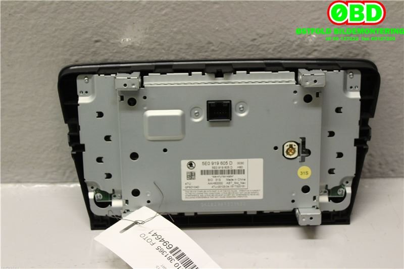 Bilstereo til Škoda Octavia 2013-2016 (Type III, Fase 1)  (SKODA|5E0 919 605 D||5E0919605D)