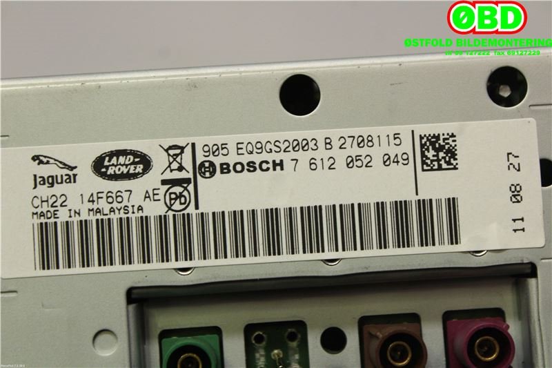 Bilstereo navigasjon til Land Rover Discovery 2009-2017 (Type IV)  (LAND-ROVER|LR030171|LR041679|CH2214F667AE)