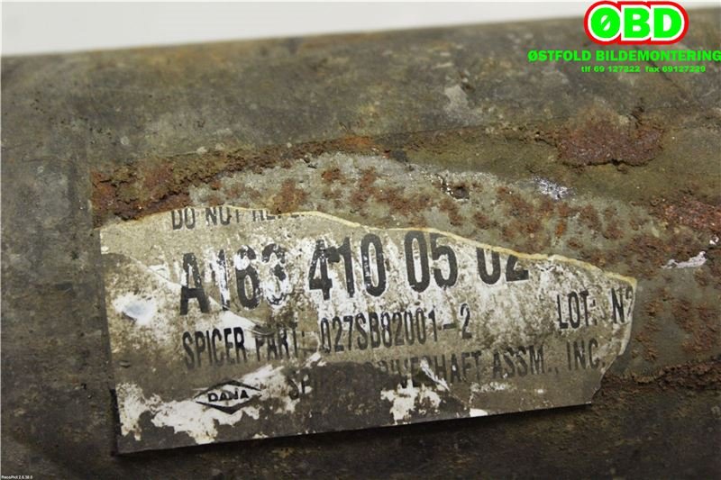 Mellomaksel til Mercedes ML 1997-2005 (W163) (W163) (MERCEDES|A 163 410 05 02|A 163 410 12 02|1634100502)