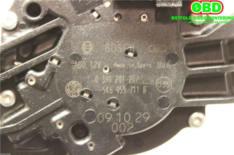 Viskermotor bakrute til VW Golf VI 2008-2012 (VOLKSWAGEN|5K6 955 711 B||5K6955711B)