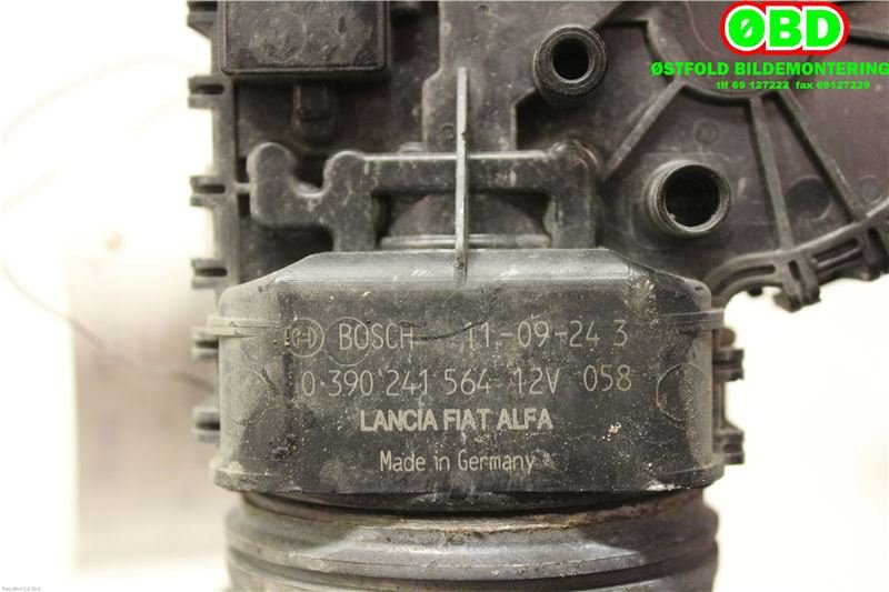 Viskermotor frontrute til Fiat Doblo 2010-->> (Type II)  (FIAT|)