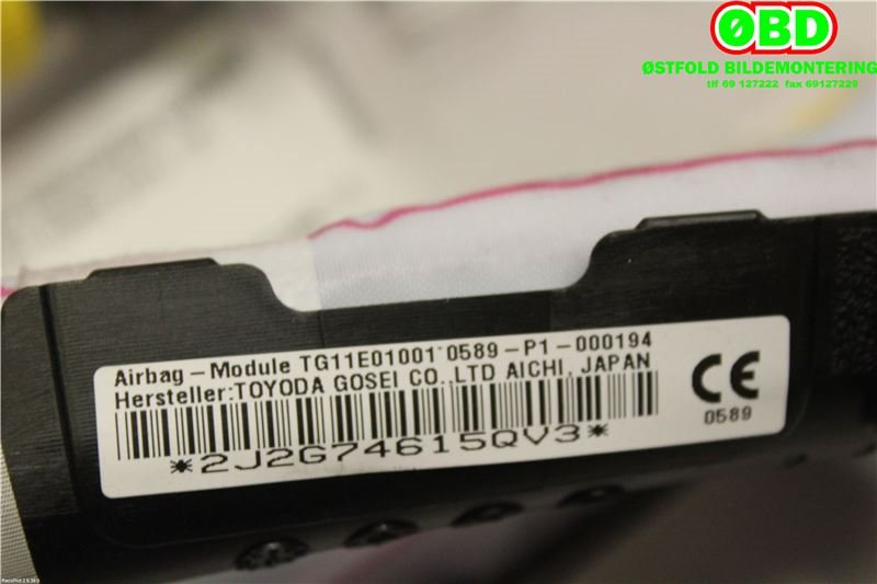 Airbag gardin venstre til Toyota Auris 2015-2019 (Type II, Fase 2)  (TOYOTA|6218002120|)