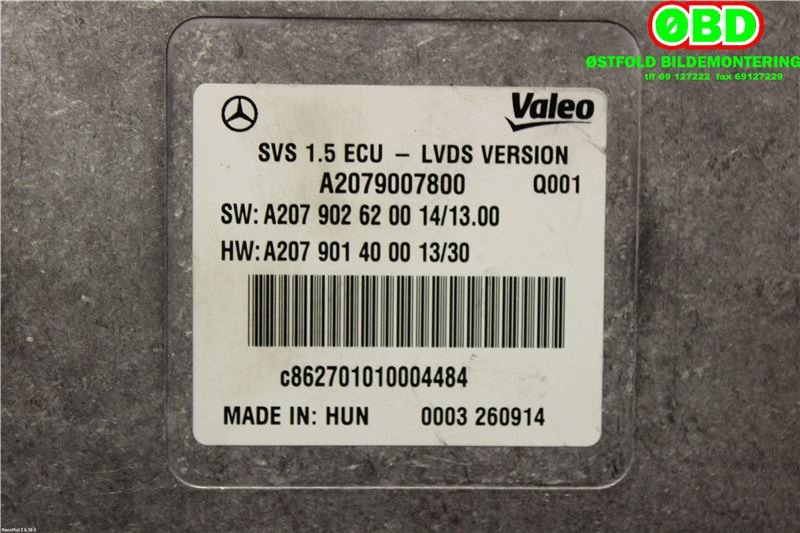 Styreenhet diverse til Mercedes CLS 2011-2017 (C218) (C218) (MERCEDES|A 207 900 78 00||2079007800)