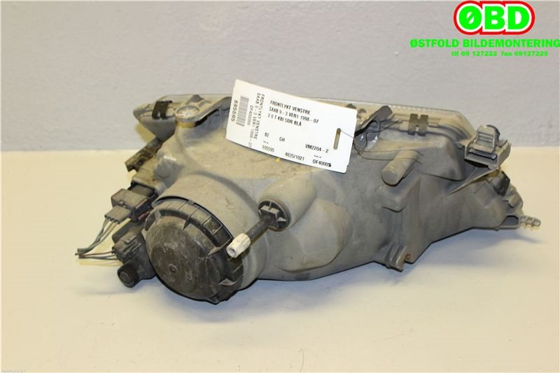 Frontlykt venstre halogen til Saab 9-3 1998-2002 (Type I) (SAAB|)