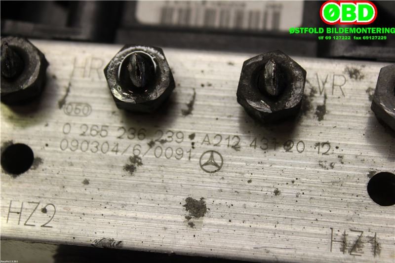 ABS sentral til Mercedes E-Klasse 2009-2013 (Fase 1) (W212) (W212) (MERCEDES|A 212 431 21 12|0265236239|2124312012)