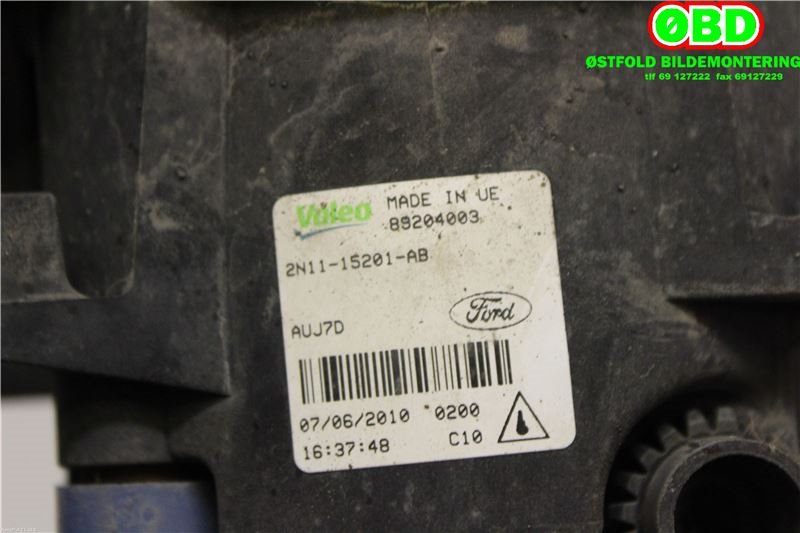 Tåkelykt høyre foran til Ford Transit Connect 2009-2013 (Type I, Fase 2)  (FORD|1209177||2N1115201AB)