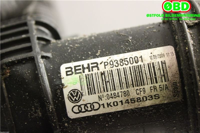 Intercooler til VW Touran 2010-2015 (Type I, Fase 3) (VOLKSWAGEN||1K0145803S)