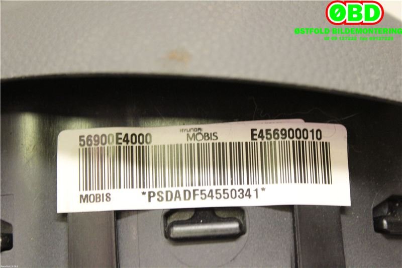 Airbag rattpute til Kia Soul 2014-2019 (Type II) (KIA|56900E4000|)